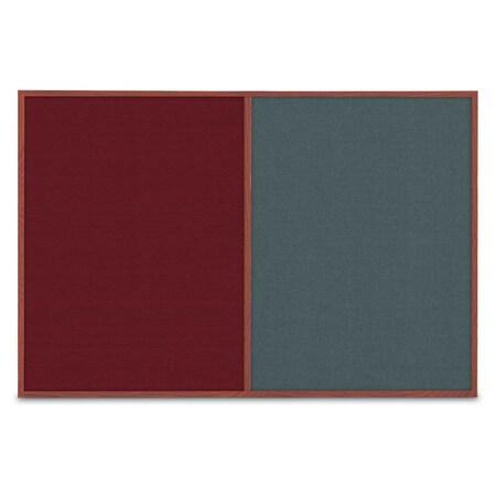 United Visual Products Slim Style Indoor Enclosed Corkboard, 42 UVRDS42SBH-WHITE-ULTMAR